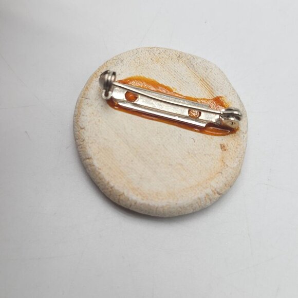 Handcrafted Ceramic Lizard Brooch Pin Vintage Southwest - Picture 3 of 4